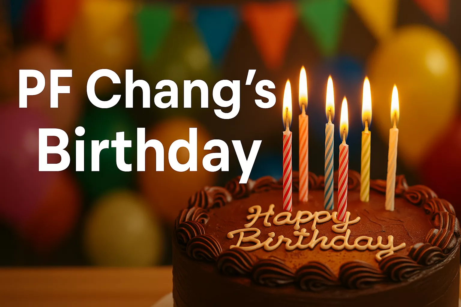 PF Chang’s Birthday