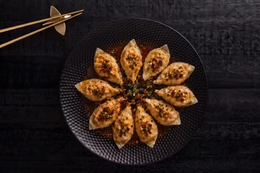 Flaming Red Wontons